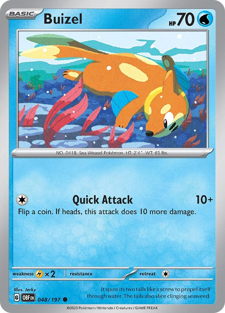 Image for Buizel (048/197) (SV03: Obsidian Flames) (OBF) - Pokemon