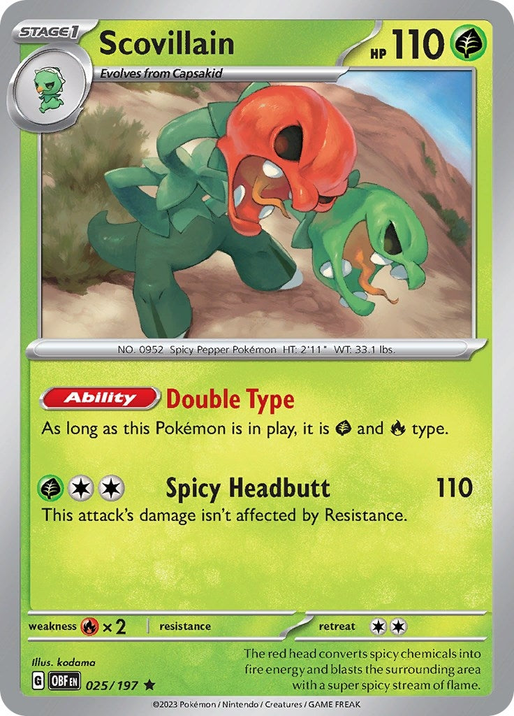 Image for Scovillain (025/197) (SV03: Obsidian Flames) (OBF) - Pokemon