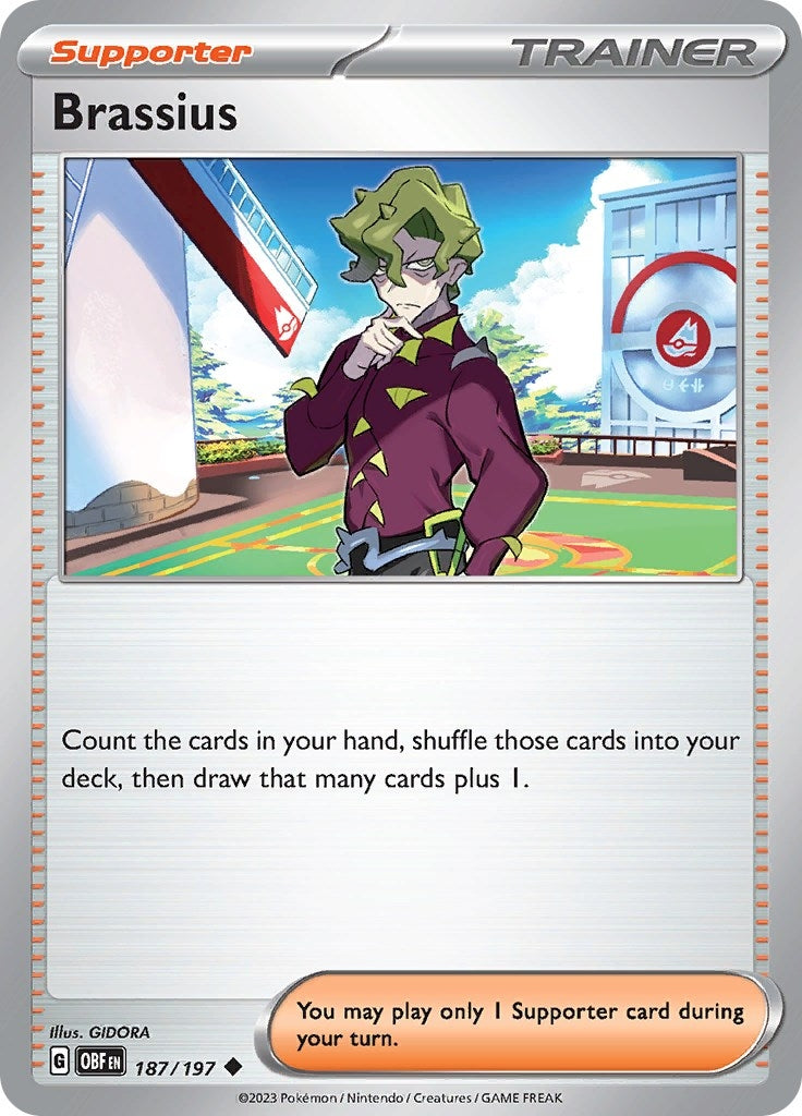 Image for Brassius (187/197) (SV03: Obsidian Flames) (OBF) - Pokemon