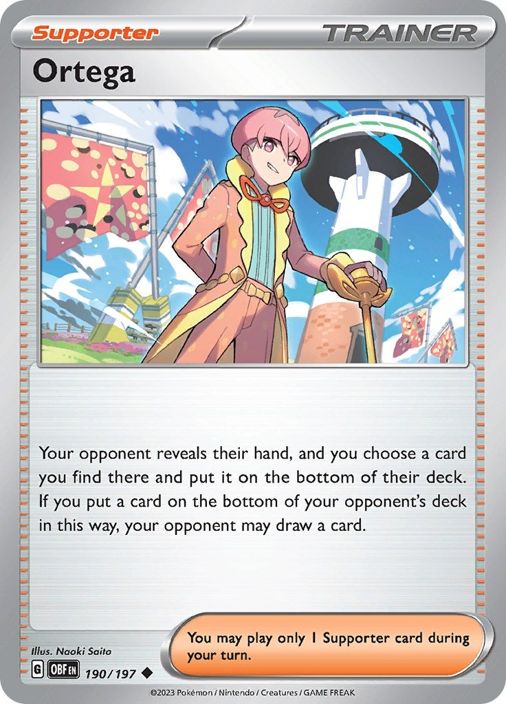 Image for Ortega (190/197) (SV03: Obsidian Flames) (OBF) - Pokemon