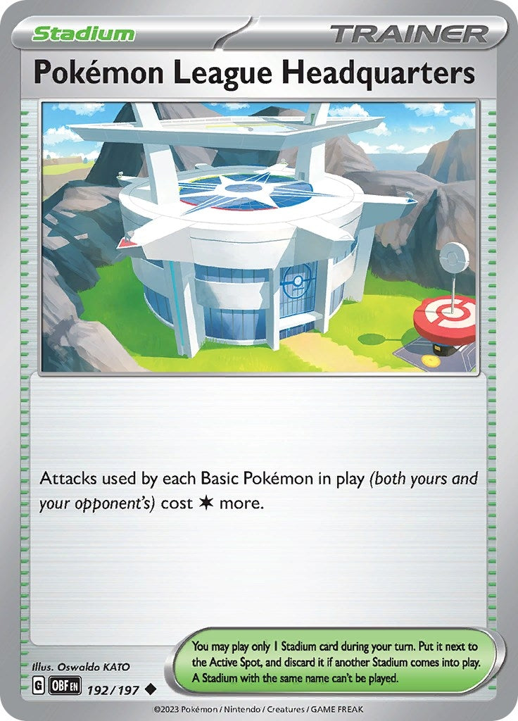 Image for Pokemon League Headquarters (192/197) (SV03: Obsidian Flames) (OBF) - Pokemon