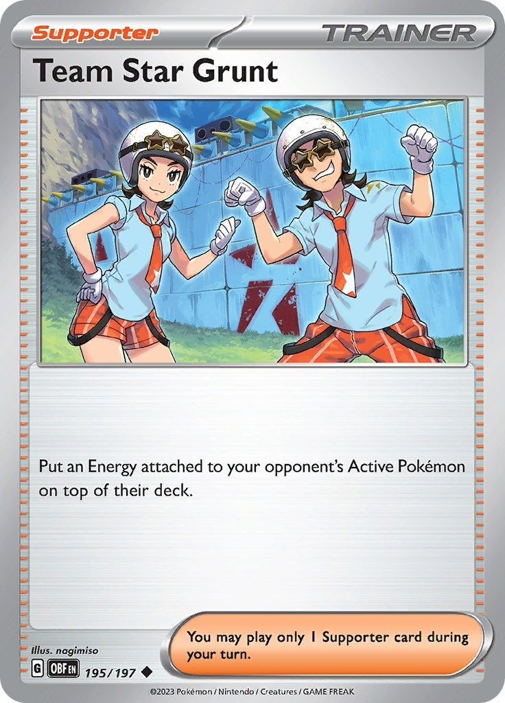 Image for Team Star Grunt (195/197) (SV03: Obsidian Flames) (OBF) - Pokemon