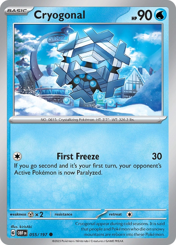 Image for Cryogonal (055/197) (SV03: Obsidian Flames) (OBF) - Pokemon