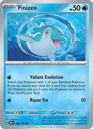 Image for Finizen 60/197 (060/197) (SV03: Obsidian Flames) (OBF) - Pokemon