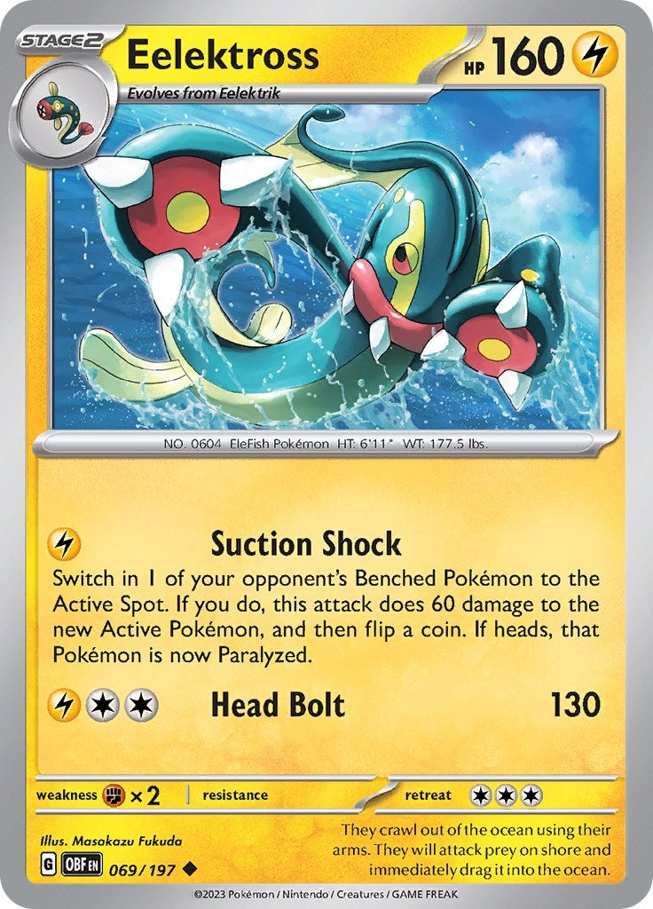 Image for Eelektross (069/197) (SV03: Obsidian Flames) (OBF) - Pokemon