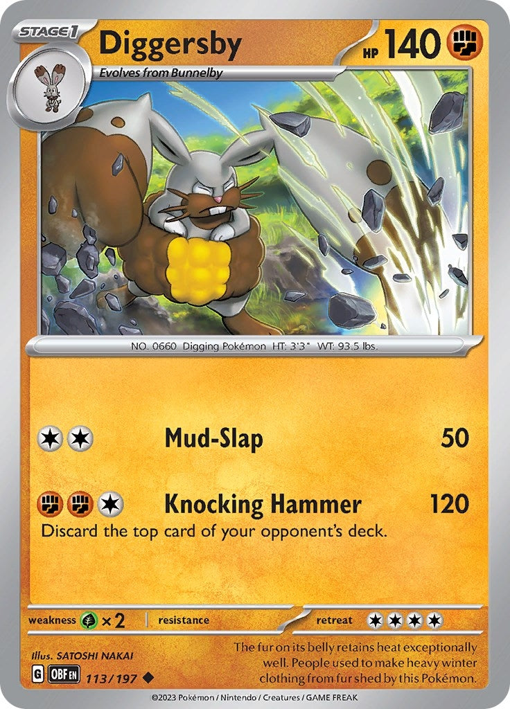 Image for Diggersby (113/197) (SV03: Obsidian Flames) (OBF) - Pokemon