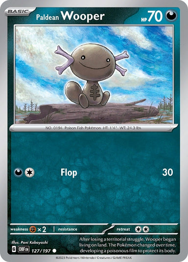 Image for Paldean Wooper (127/197) (SV03: Obsidian Flames) (OBF) - Pokemon