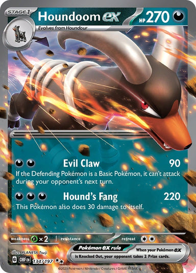 Image for Houndoom ex (134/197) (OBF) - Pokemon