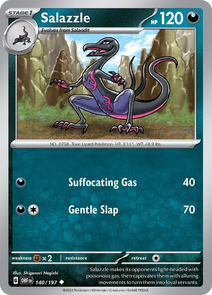 Image for Salazzle (140/197) (SV03: Obsidian Flames) (OBF) - Pokemon