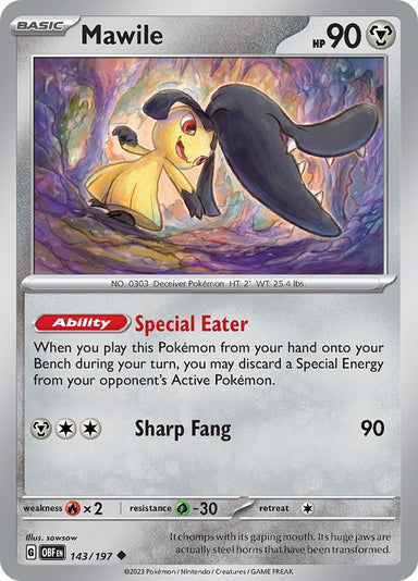 Image for Mawile (143/197) (SV03: Obsidian Flames) (OBF) - Pokemon