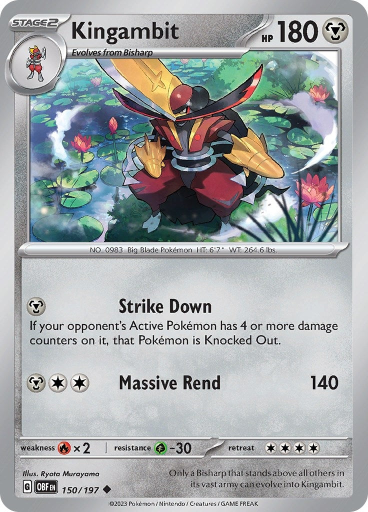 Image for Kingambit (150/197) (SV03: Obsidian Flames) (OBF) - Pokemon