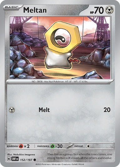 Image for Meltan (152/197) (SV03: Obsidian Flames) (OBF) - Pokemon