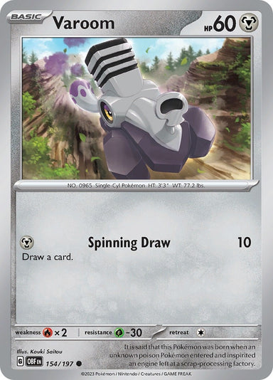 Image for Varoom (154/197) (SV03: Obsidian Flames) (OBF) - Pokemon