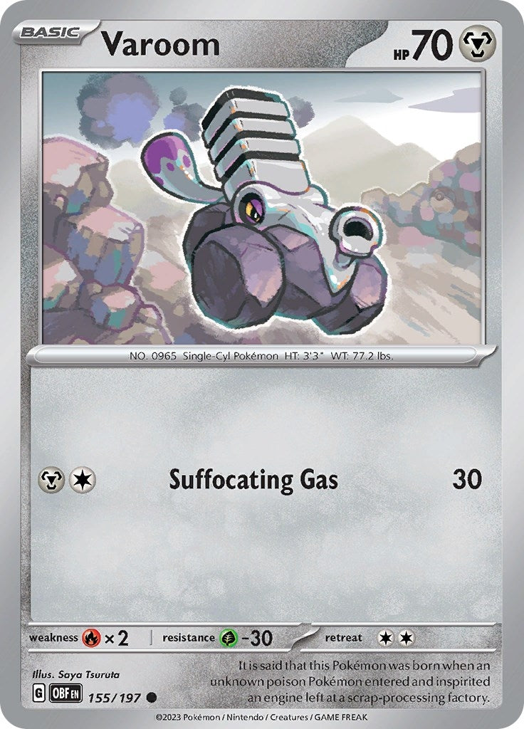 Image for Varoom (155/197) (SV03: Obsidian Flames) (OBF) - Pokemon