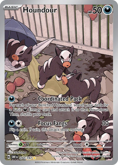 Image for Houndour (204/197) (OBF) - Pokemon