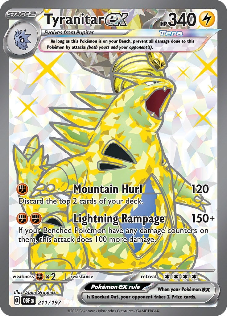 Image for Tyranitar ex (211/197) (OBF) - Pokemon