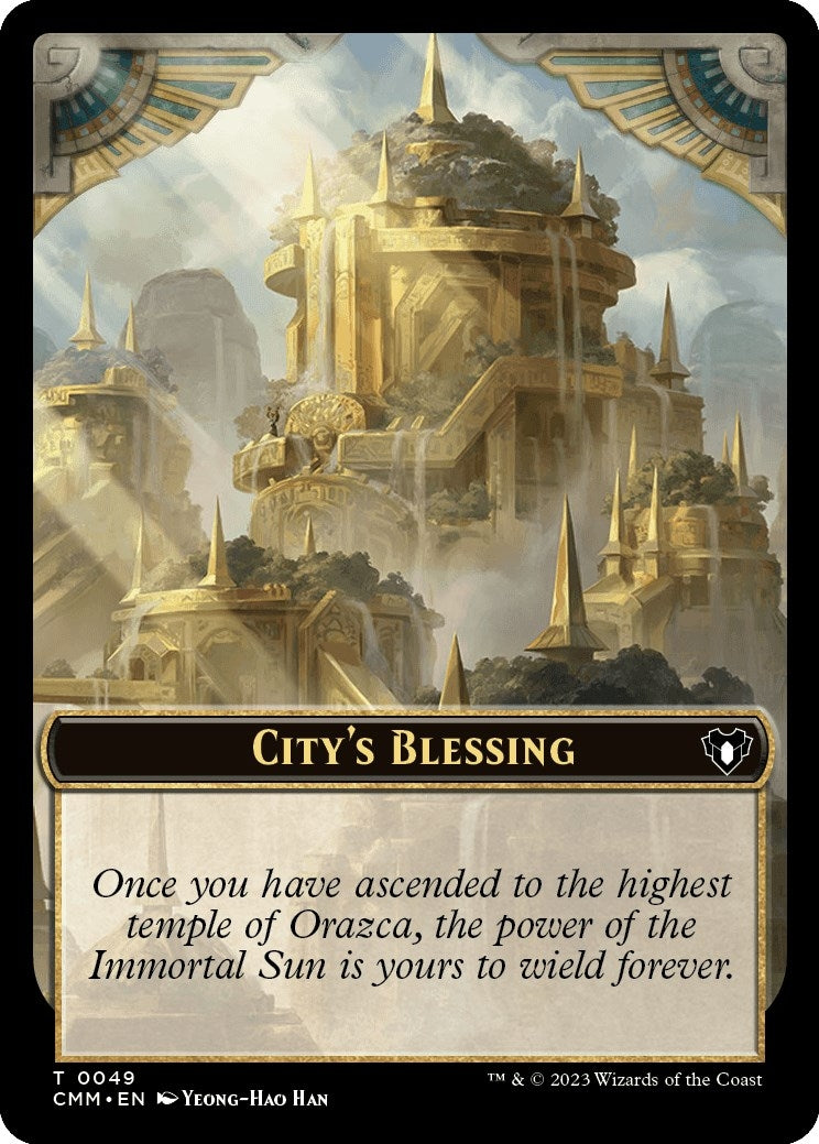 Image for City's Blessing // Drake Double-Sided Token (49 // 12) (Commander Masters) - Magic: The Gathering