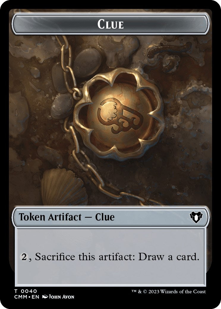 Image for Clue // Zombie (0013) Double-Sided Token (40 // 13) (Commander Masters) - Magic: The Gathering