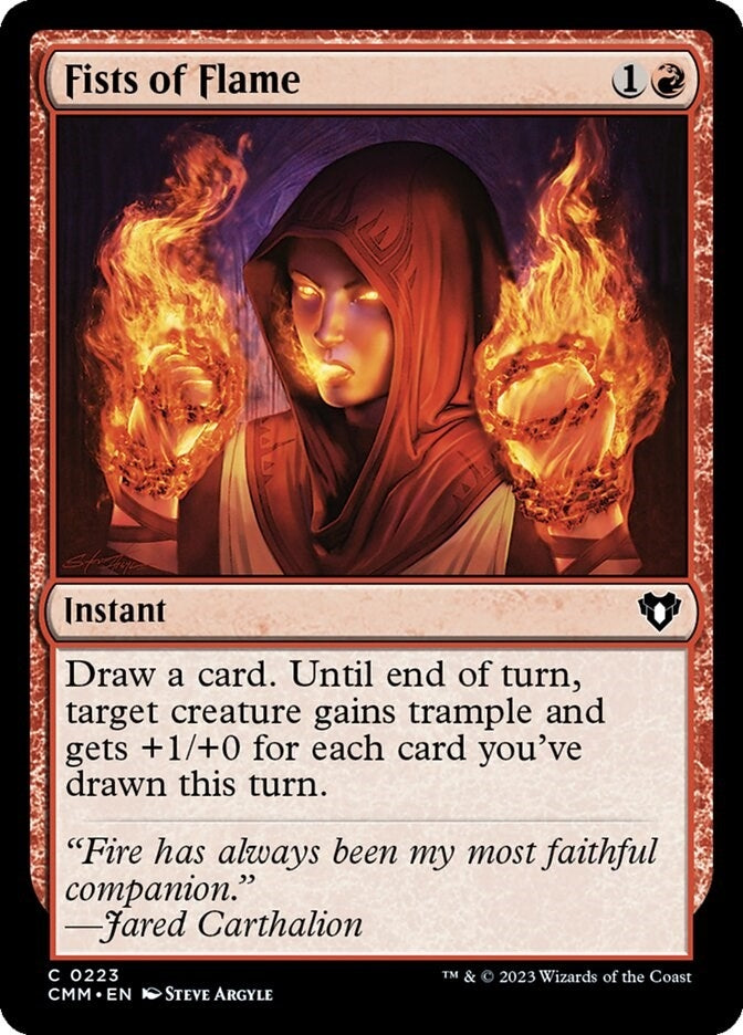 Image for Fists of Flame (223) (Commander Masters) - Magic: The Gathering
