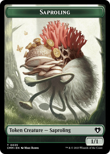 Image for Saproling // Knight Double-Sided Token (35 // 7) (Commander Masters) - Magic: The Gathering