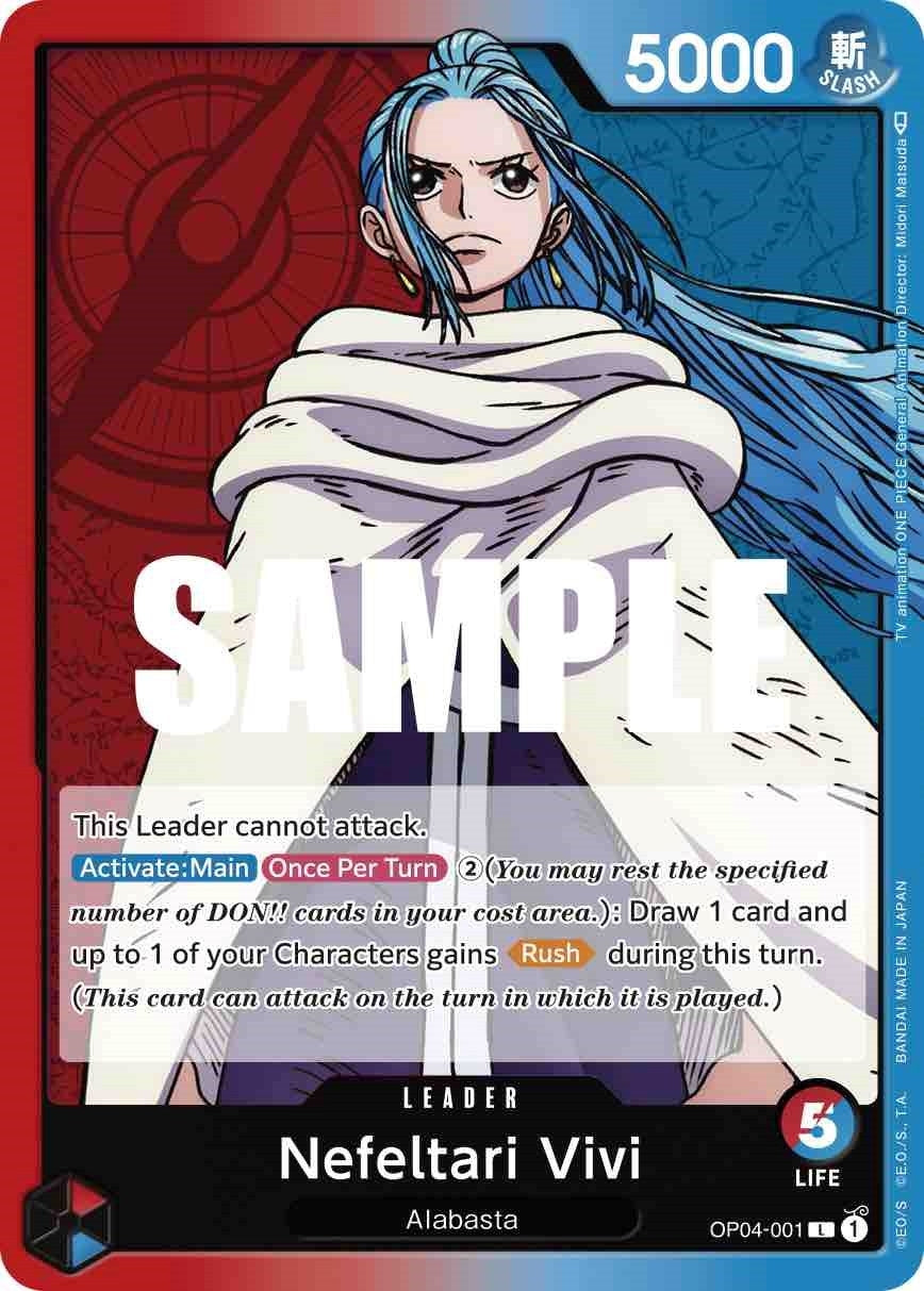 Image for Nefeltari Vivi (001) (OP04-001) (Kingdoms of Intrigue) (OP04) - One Piece Card Game