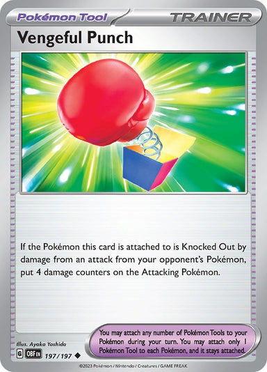 Image for Vengeful Punch (197/197) (SV03: Obsidian Flames) (OBF) - Pokemon