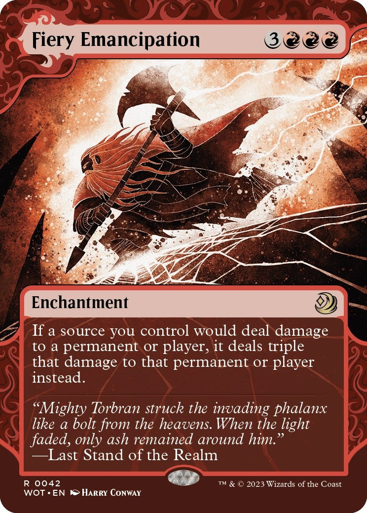 Image for Fiery Emancipation (42) (Wilds of Eldraine: Enchanting Tales) (WOT) - Magic: The Gathering