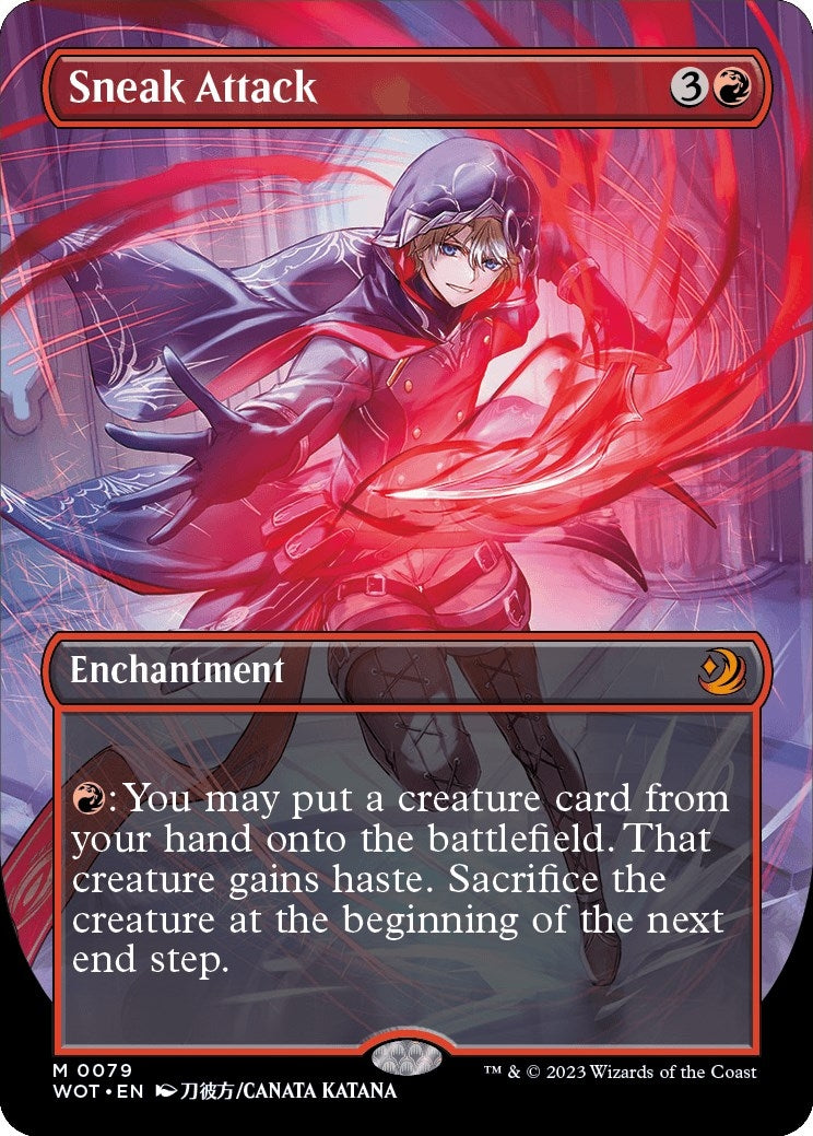 Image for Sneak Attack (Anime Borderless) (79) (Wilds of Eldraine: Enchanting Tales) (WOT) - Magic: The Gathering