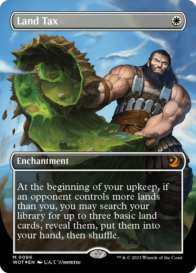 Image for Land Tax (Anime Borderless) (Confetti Foil) (86) (Wilds of Eldraine: Enchanting Tales) (WOT) - Magic: The Gathering
