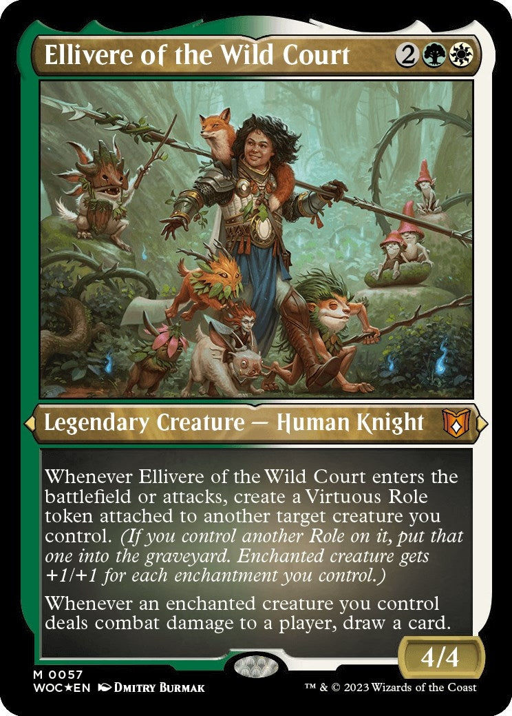 Image for Ellivere of the Wild Court (Display Commander) - Thick Stock (57) - Magic: The Gathering
