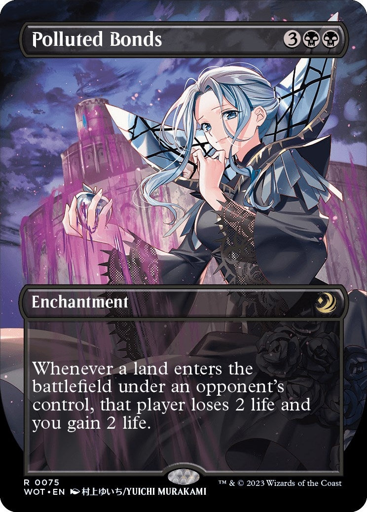 Image for Polluted Bonds (Anime Borderless) (75) (Wilds of Eldraine: Enchanting Tales) (WOT) - Magic: The Gathering