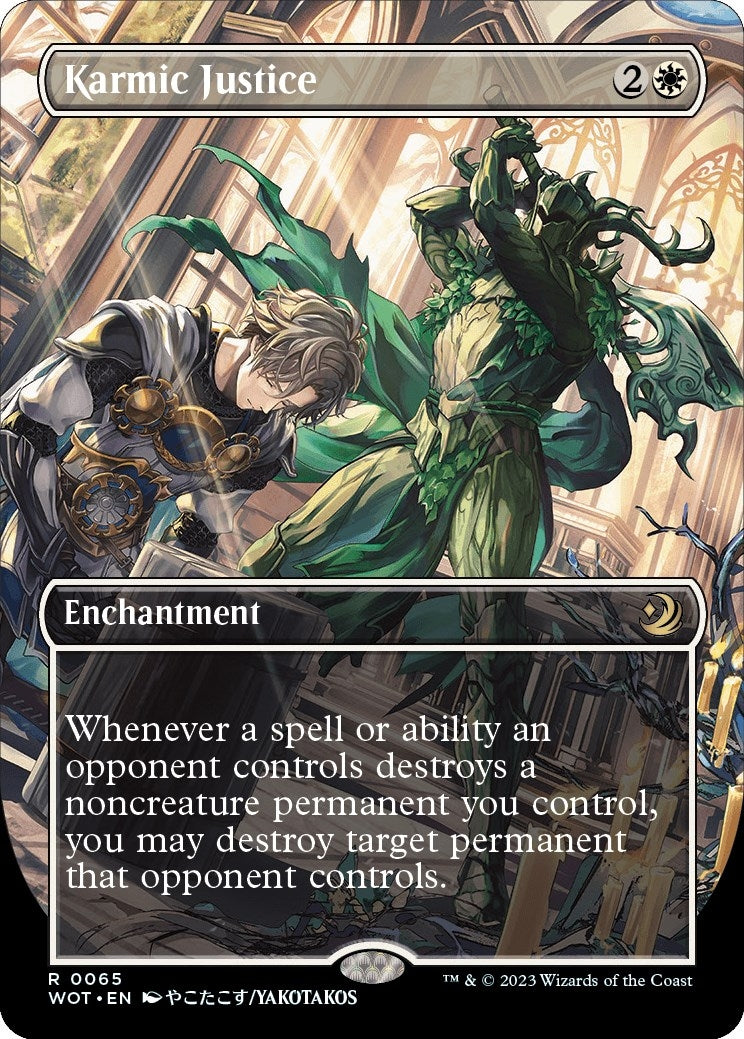Image for Karmic Justice (Anime Borderless) (65) (Wilds of Eldraine: Enchanting Tales) (WOT) - Magic: The Gathering