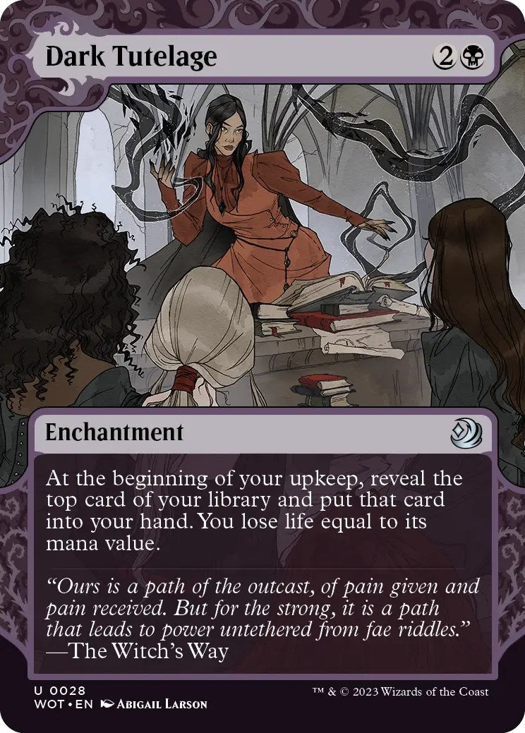 Image for Dark Tutelage (28) (Wilds of Eldraine: Enchanting Tales) (WOT) - Magic: The Gathering