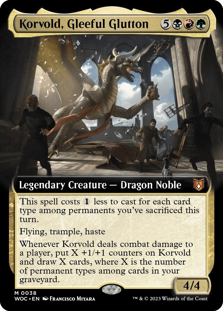 Image for Korvold, Gleeful Glutton (Extended Art) (38) - Magic: The Gathering