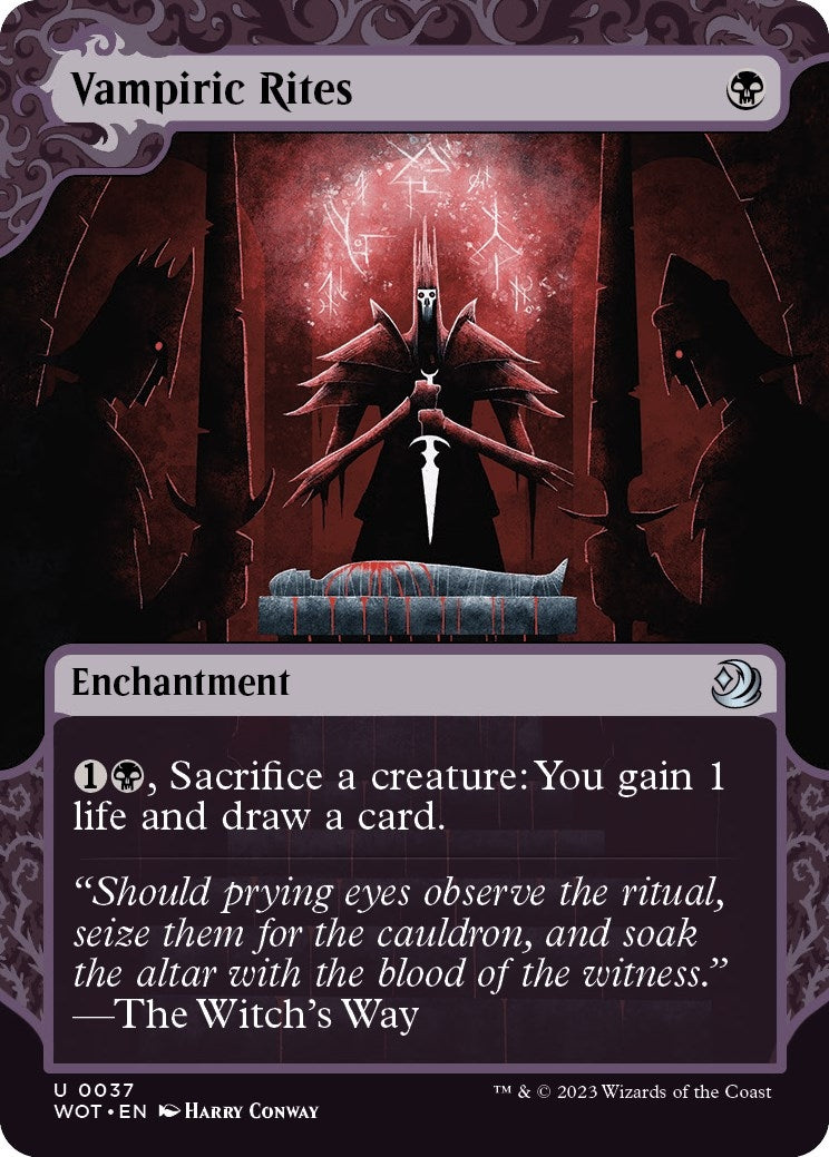 Image for Vampiric Rites (37) (Wilds of Eldraine: Enchanting Tales) (WOT) - Magic: The Gathering