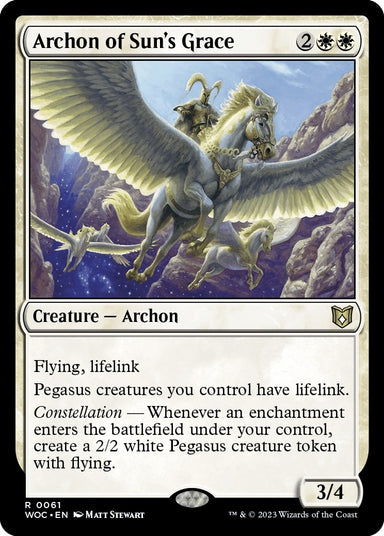 Image for Archon of Sun's Grace (61) - Magic: The Gathering