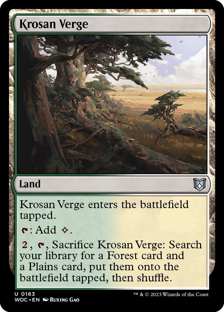 Image for Krosan Verge (163) - Magic: The Gathering