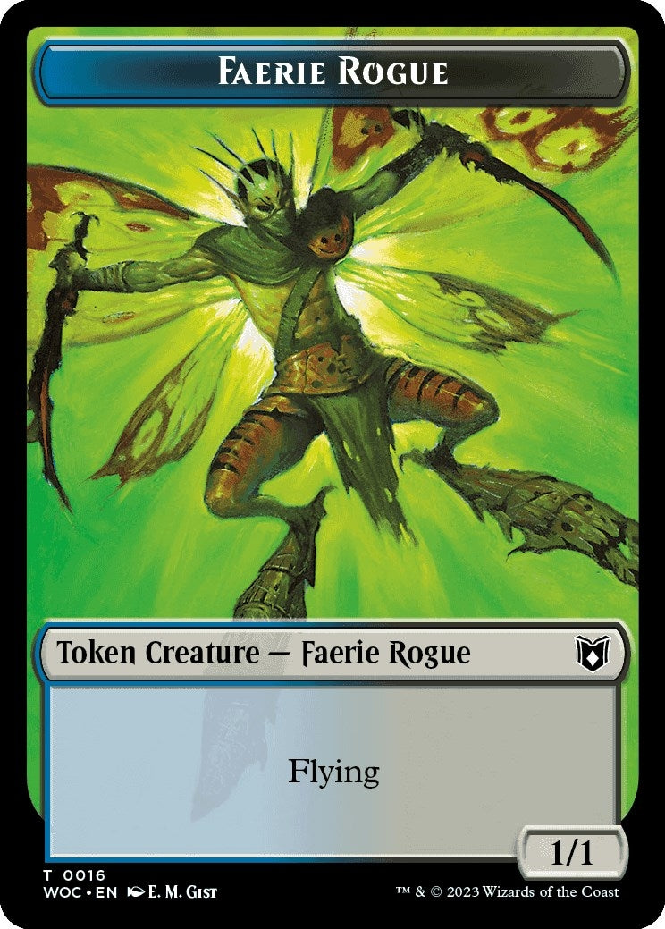 Image for Faerie Rogue (0016) // Copy Double-Sided Token (16 // 4) - Magic: The Gathering