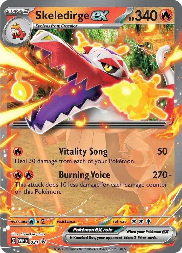 Skeledirge ex - 034 (034) (SV: Scarlet & Violet Promo Cards)