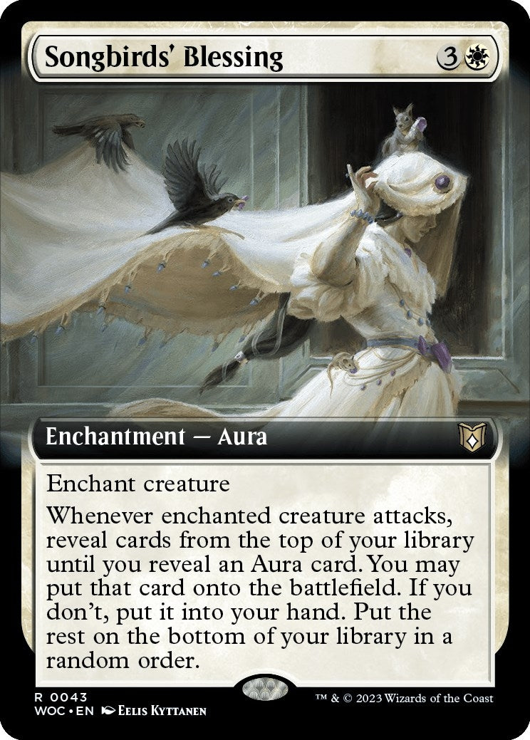 Image for Songbirds' Blessing (Extended Art) (43) - Magic: The Gathering