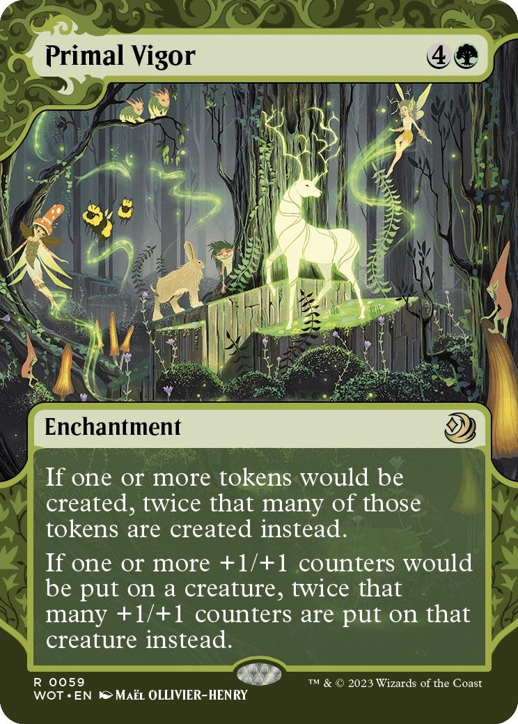 Image for Primal Vigor (59) (Wilds of Eldraine: Enchanting Tales) - Magic: The Gathering