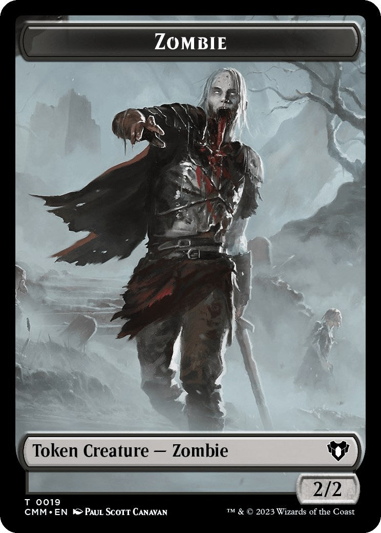 Image for Zombie (0019) // Knight Double-Sided Token (19 // 7) (Commander Masters) - Magic: The Gathering