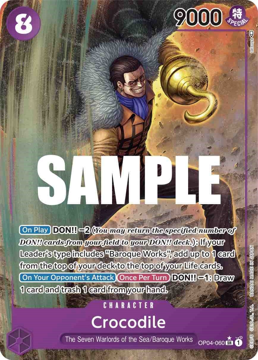 Image for Crocodile (060) (Alternate Art) (OP04-060) (Kingdoms of Intrigue) (OP04) - One Piece Card Game