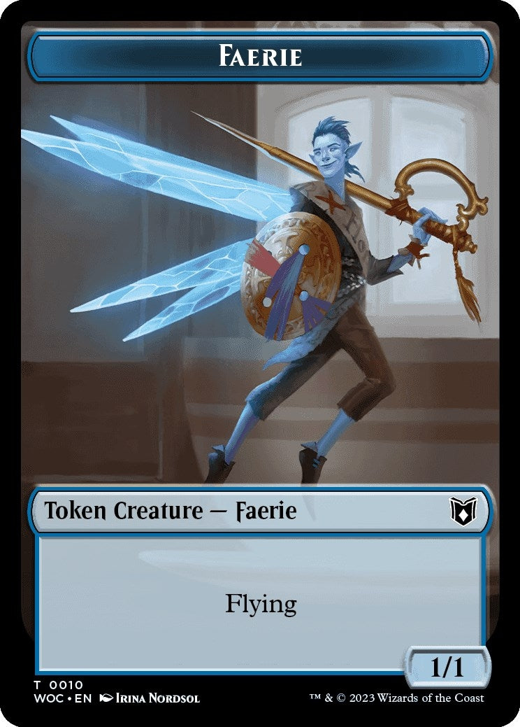 Image for Faerie // Saproling Double-Sided Token (10 // 15) - Magic: The Gathering
