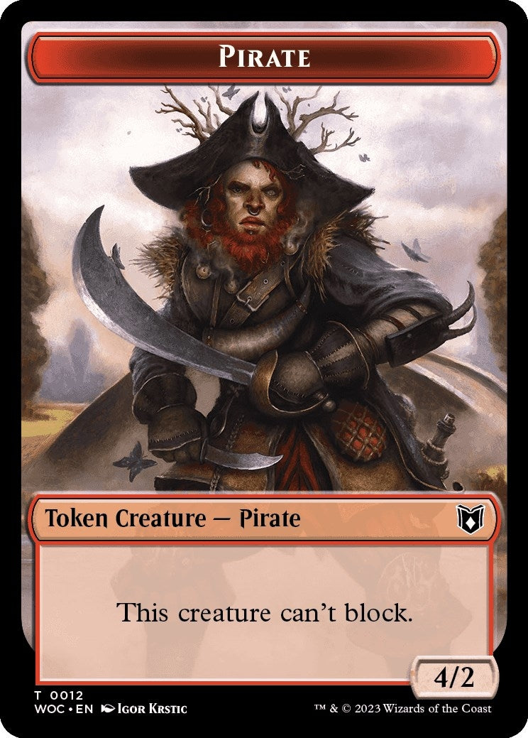 Image for Pirate // Pegasus Double-Sided Token (12 // 9) - Magic: The Gathering