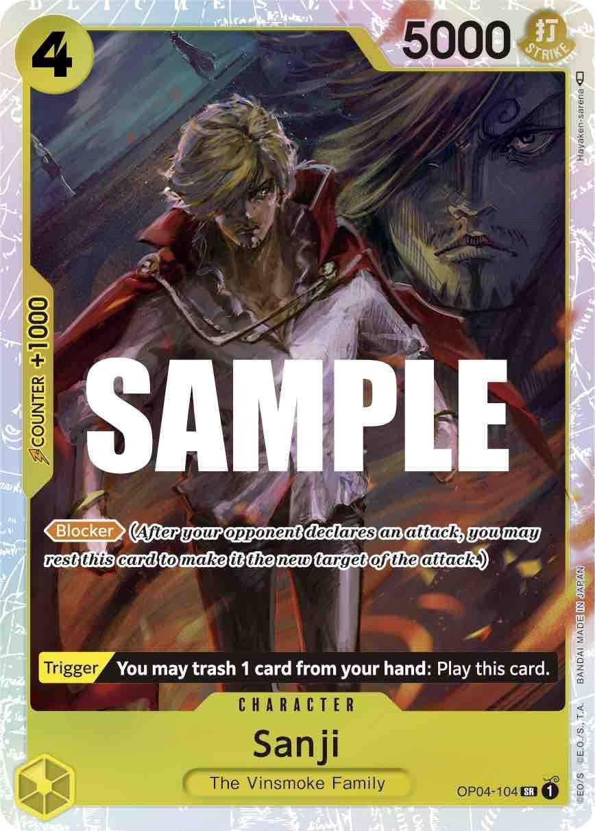 Image for Sanji (104) (OP04-104) (Kingdoms of Intrigue) (OP04) - One Piece Card Game