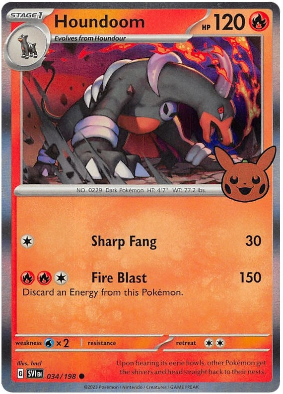 Houndoom (034/198) (Trick or Trade BOOster Bundle 2023)