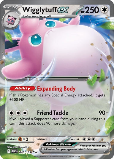Image for Wigglytuff ex (040/165) (MEW) - Pokemon