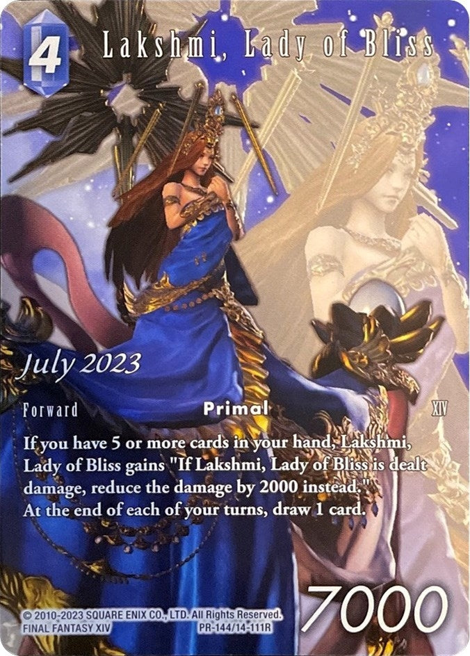 Image for Lakshmi, Lady of Bliss (PR-144/14-111R) (FF: Promo Cards) (PR) - Final Fantasy TCG