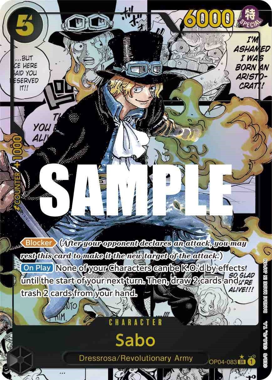 Image for Sabo (Alternate Art) (Manga) (OP04-083) (Kingdoms of Intrigue) (OP04) - One Piece Card Game